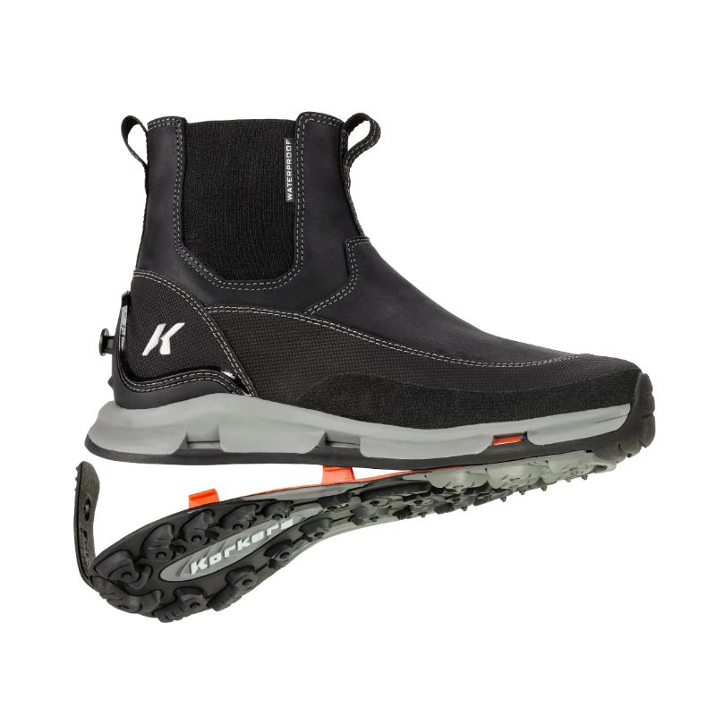 KORKERS | WOMEN'S ALPINE CHELSEA-TRAILTRAC SOLE-Black